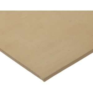 Gum Rubber Sheet Gasket, Tan, 1/16 Thick, 24 × 24 (Pack of 1 