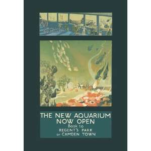  The New Aquarium Now Open 12x18 Giclee on canvas