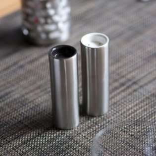 SteelForme Brushed Stainless Steel Salt And Pepper Shakers at  