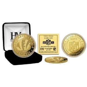 Cincinnati Bengals 24KT Gold Game Coin 