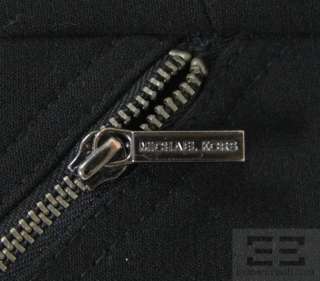 Michael Michael Kors Black Knit Asymmetric Multi Zip Dress Size 2 