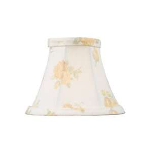  Livex Lighting Table Lamps S324 White with Peach Floral 