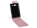 Light Pink Flip Leather Case For HTC Wildfire S G13 New  