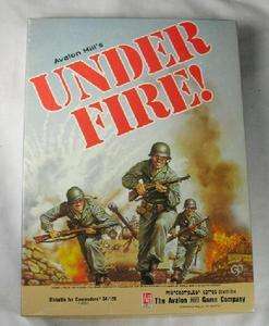 Under Fire Avalon Hill Game   Box, Game Master, and Rule Book  