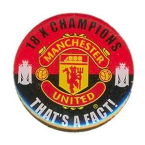  Manchester United FC. Badge 18 Times Champions Sports 