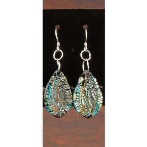  Frosted River Designer Leaf Earrings Fashion Accessory 