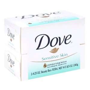 Dove Beauty Bar, Sensitive Skin, 2 Count Grocery & Gourmet Food