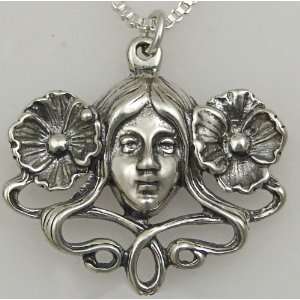 Goddess of the Garden in Sterling Silver with a Sterling Chain Made in 