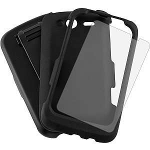   Case & Holster for HTC Wildfire S (T Mobile USA), Black Electronics