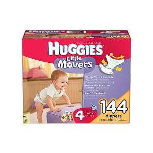  Huggies   Little Movers Diapers, Size 4 (22 37 lbs.), 144 