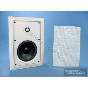  PAIR White Leviton 70 Watt In Wall Speakers 40891 W Electronics
