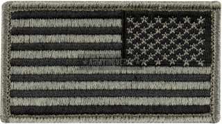 Foliage Green USA American Velcro REVERSED Flag Patch  