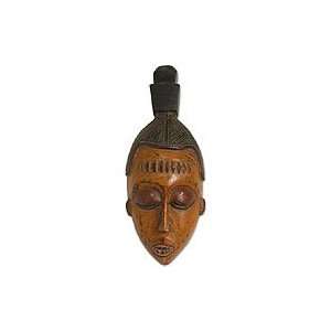   NOVICA Gabonese Africa wood mask, Ancestral Beauty