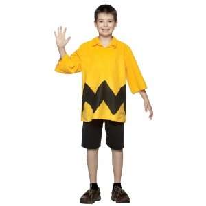  Peanuts   Charlie Brown Shirt Costume Kit Size 7 10 Toys 