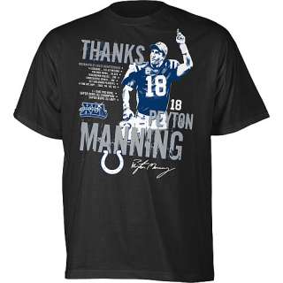 Reebok Indianapolis Colts Peyton Manning Farewell T Shirt    