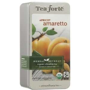 Tea Forte Enviro Tins Tea Sachets Apricot Amaretto, 20 ct (Quantity of 