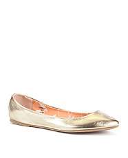 Gold (Gold) Teens Gold Pointed Ballerina Pumps  248661493  New Look