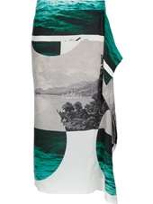 DRIES VAN NOTEN   printed skirt