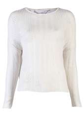 DEAR CASHMERE   CROCHET CROP PULLOVER