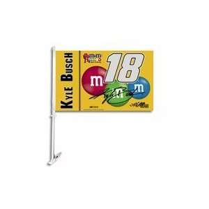  Kyle Busch #18 Premium 11 x 18 Two Sided Car Flags   1 