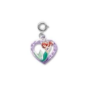  Disney The Little Mermaid Ariel Heart Charm with Purple 