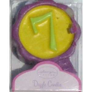  Number Birthday Cake Candles / Toppers / Decorations / # 7 
