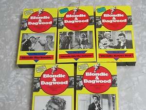 Lot of 5 Blondie and Dagwood VHS Movies  