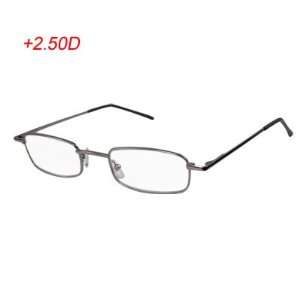  Unisex Black Plastic Tipped Arms +2.50 Reading Glasses 