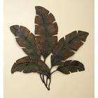 Quality Large Plam Leaf Metal Wall Decor Sculpture New