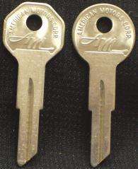 AMC Rambler Key Blanks Original NOS 1960 1961   1968  
