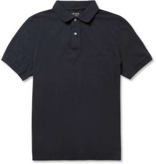   Polos  Short sleeve polos  Slub Cotton Jersey Polo Shirt