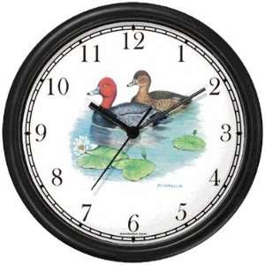  Red Head Duck (Drake and Hen) JP   Bird Animal Wall Clock 