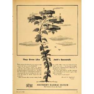   System Railroad Jack Beanstalk   Original Print Ad
