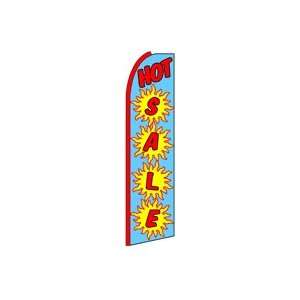  Hot Sale (Blue/Red/Yellow) Feather Banner Flag (11.5 x 3 