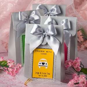 Silver Delivered with Love Favor Boxes from the Personalized 