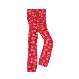   BK3627 Red Pink Floral Leggings Size 5