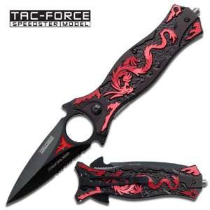  Tac Force Spring Assist Dragon Knife   Spear & Spike 