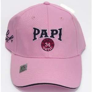  David Ortiz Papi Baseball Cap (Pink) Boston Sports 