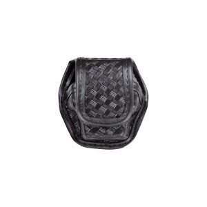   EDW Basketweave Black Single Pouch w/ Hidden Snap for Taser X26 25179