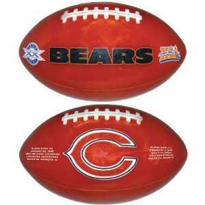 Chicago Bears Super Bowl XLI Champs Cut Stone Football  