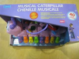 NEW Megcos Toys Pull Along Musical Activity Caterpillar Pink  