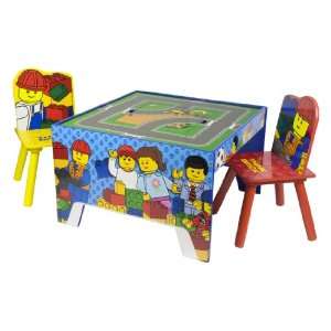  Lego Activity Table and 2 Chairs Toys & Games