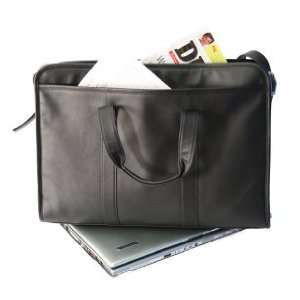   Soft Sided Genuine Leather 17 Laptop Brief by Royce