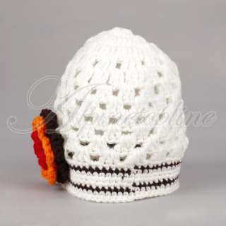 Cute Toddler Baby Crochet Handmade Hat Infant Cotton Beanie Flower Cap 