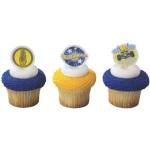  12 ct Boy Scouts Blue and Gold Cupcake Poly Picks Toys 