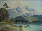 KARL RICHTER *1927 MÜNCHEN °EIBSEE MIT ZUGSPITZE ÖLGE