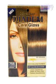 3x Diadem Care Gloss Haarfarbe Hochglanz 755 Hellbraun 4015000532747 