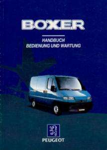 PEUGEOT BOXER Betriebsanleitung 1994 Handbuch Bedienungsanleitung BA 