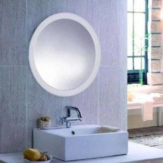   YJ 593 23 inch Round Glass Wall Mirror Bedroom / Bathroom, Silver