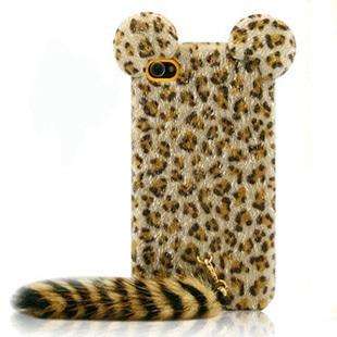 Cute 3D Furry Panther Fashion Design For iPhone 4 4G 4S S Case Cover 